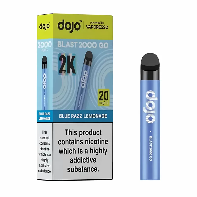 Vaporesso Dojo Blast 2000 Go Prefilled Pod Kit - Raspberry Lime - Vapourdeal Co