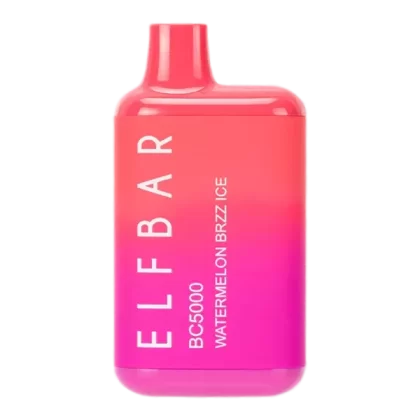 ELF BAR BC5000 5000 Puffs Disposable Vape 13ML Watermelon Brzz Ice - Flavor#Watermelon Brzz Ice (776D67)