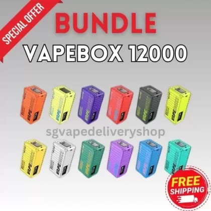 Vapebox 12000 Puffs Bundle - Free