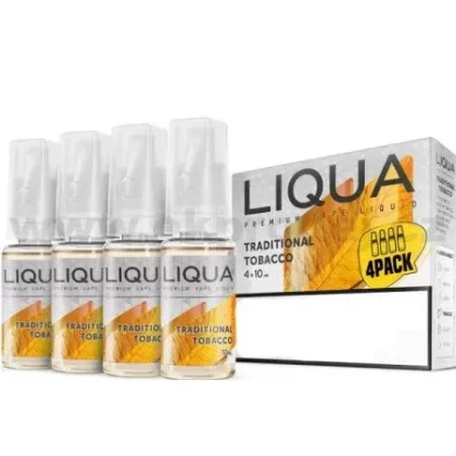 Liqua 10ml 4-Pack Traditional Tobacco