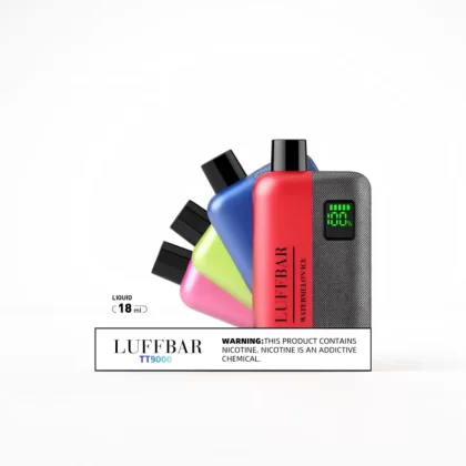 LUFFBAR TT9000 9000 caladas 18ml Recargable con pantalla - Fumotvapemexico