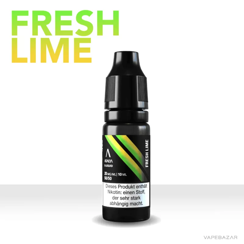 Adalya Liquid – Fresh Lime - 20mg/ml, 10mg/ml; Propylenglykol, pflanzliches Glycerin - Image 2