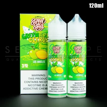 Finest – Sweet and Sour – Green Apple Citrus Eliquid 120ml