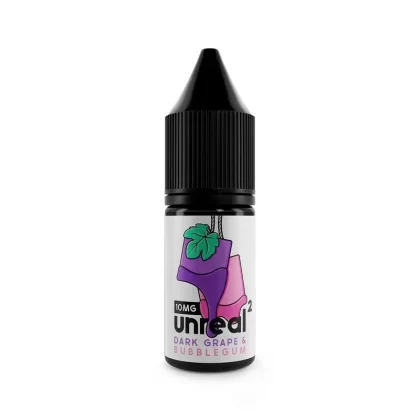 Unreal 2 Nic Salt E-Liquids - Flavour#Dark Grape & Bubblegum>Lemon & Raspberry>Pineapple & Passion Fruit>Passion Fruit & Grape Fruit>Strawberry & Peach~Nic Salt Strength#5mg>10mg>20mg (C59196)