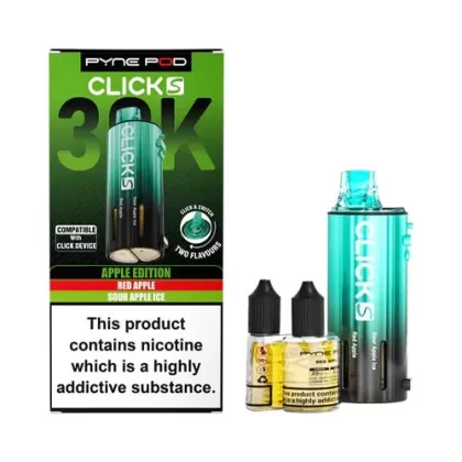 Pyne Pod Click S 30K Prefilled Pod + Refill Container - Red Edition