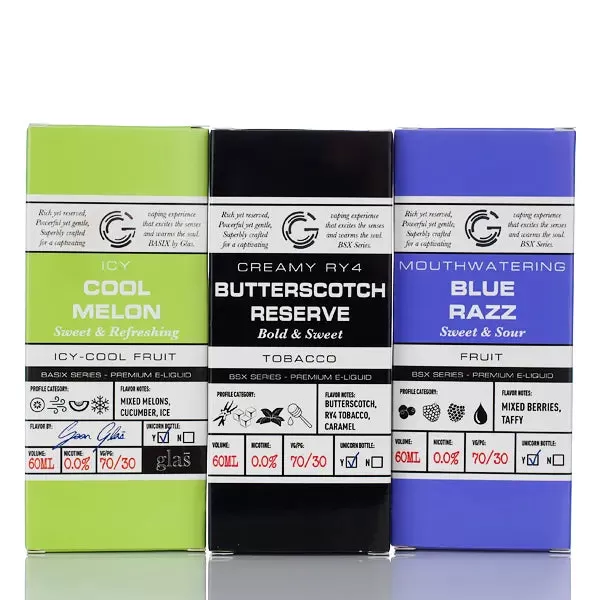 BSX Vapor - No Nicotine Vape Juice - 60ml - Sour Sweet Strawberry Blast