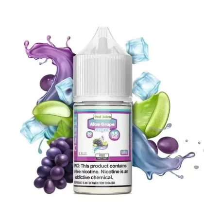 Aloe Grape Freeze Nicotine Salt by Pod Juice - Size#30ml~Nicotine#35MG>55MG
