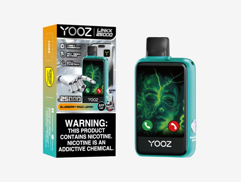 YOOZ Linkx 25000 Rechargeable Disposable Device – 25000 Puffs - Blueberry Razz Lemon - Image 3