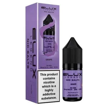 Elux Legend Grape Nic Salt E-Liquid - 20mg