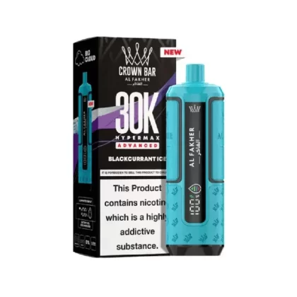 Al Fakher 30K Hypermax Prefilled Pod Kit Blackcurrant Ice - Strength#20mg (8D8685) (8D8685)