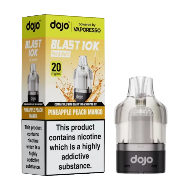 Pineapple Peach Mango Dojo Blast 10K Refill Pack - Vapeshop Co