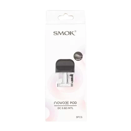 SMOK Novo X Pods - 3 Pack; 0.8 Ohm Mesh, 0.8 Ohm Dual Coil MTL