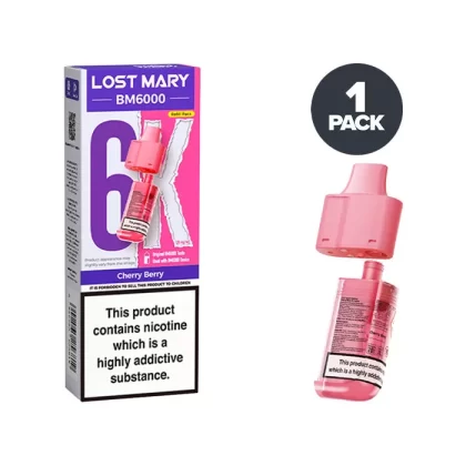 Cherry Berry Lost Mary BM6000 Refill Pack - Ukecigstore