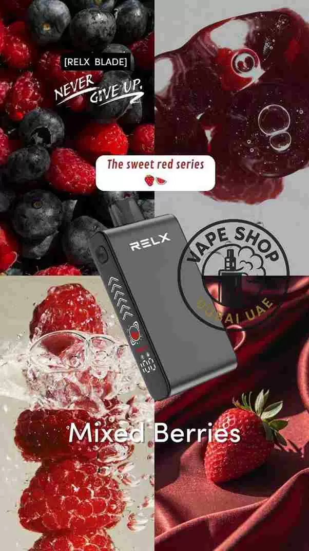 Relx blade 50000 puffs 50mg nicotine Buy in Dubai - Vape Product, BOX OF 10 PCS; Cappuccino, Cola Ice - Image 2