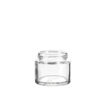 Glass Jars | Straight Sided 53/400 Thread | 2.5oz – Clear – 32 Count