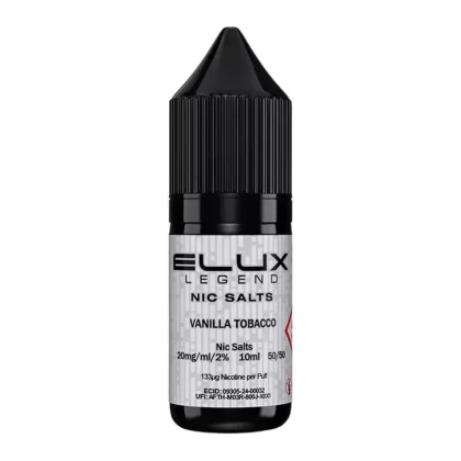 Vanilla Tobacco By Elux Legend 10ml Salts - Nicotine Strength#20mg (Salt)>10mg (Salt) (5D4ECC)