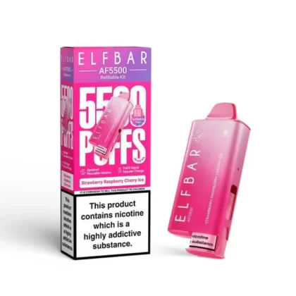 Elf Bar AF5500 Prefilled Kit Strawberry Raspberry Cherry Ice - Strength#20mg (E4598D)