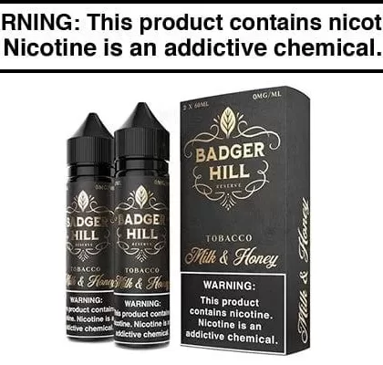 MILK & HONEY BY BADGER HILL RESERVE 120ML - Vapejuice