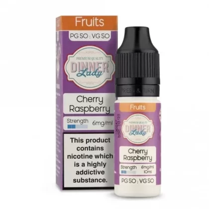 Dinner Lady Cherry Raspberry E-Liquid – 50/50 Series (10ml)