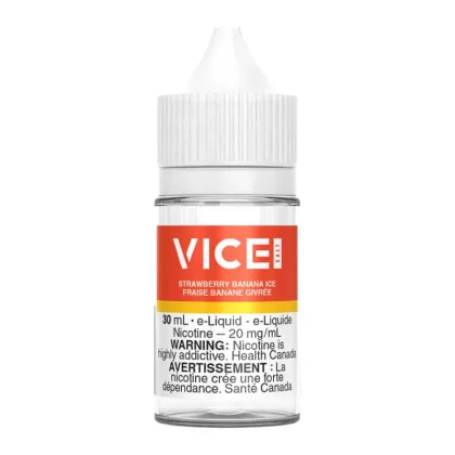 Vice Salt Nic E-Liquid - Strawberry Banana Ice 30ml - 20mg/ml
