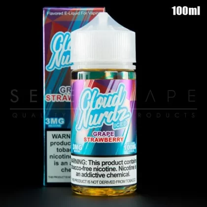Cloud Nurdz – Grape Strawberry Iced Eliquid 100ml