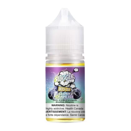 Slugger Knockout Glory Grape Ice 30ml - Vape Product, Vape Product