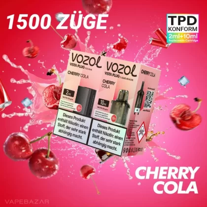 Vozol Vista Plug – Cherry Cola Prefilled Pod - Vapebazar