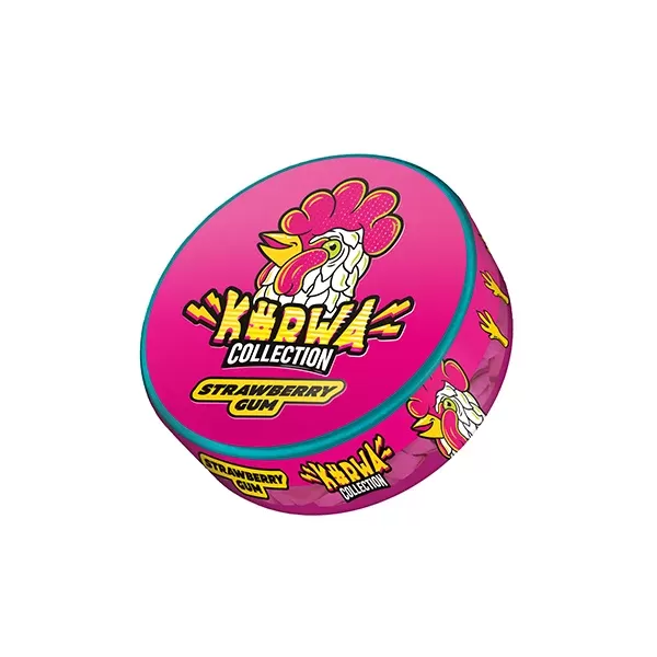 Kurwa Collection Strawberry Gum Nicotine Pouches - Strength#16mg (24859B) (24859B)