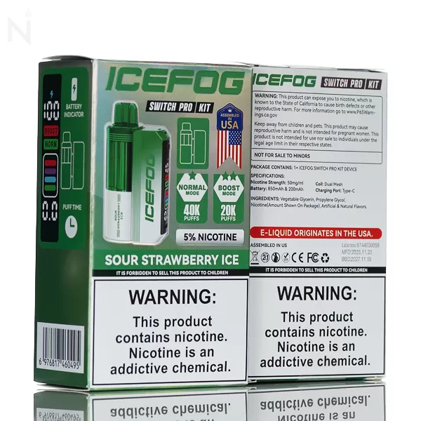 IceFog 40K Switch Pro Disposable Vape Full Kit - Foger Compatible - Image 3