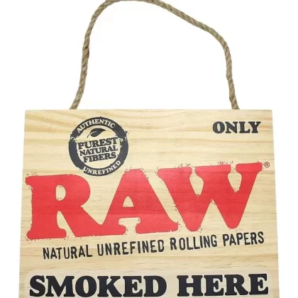 Raw “Smoked Here” Wood Sign - Ejuicewarehouse