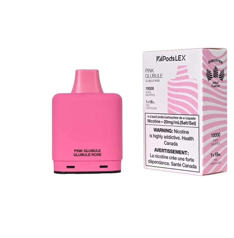 ZPODS LEX Pod System – 10K Puff Vape Pods – Pink Glubule - Eliquidsupply