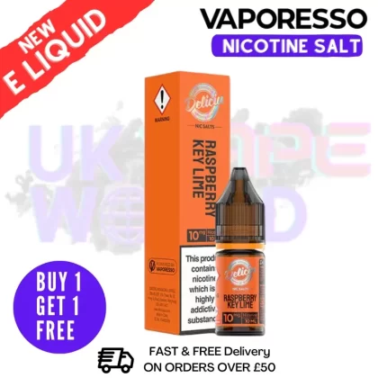 Vaporesso Deliciu Raspberry Key Lime Nic Salt E-Liquid - Ecigpremium