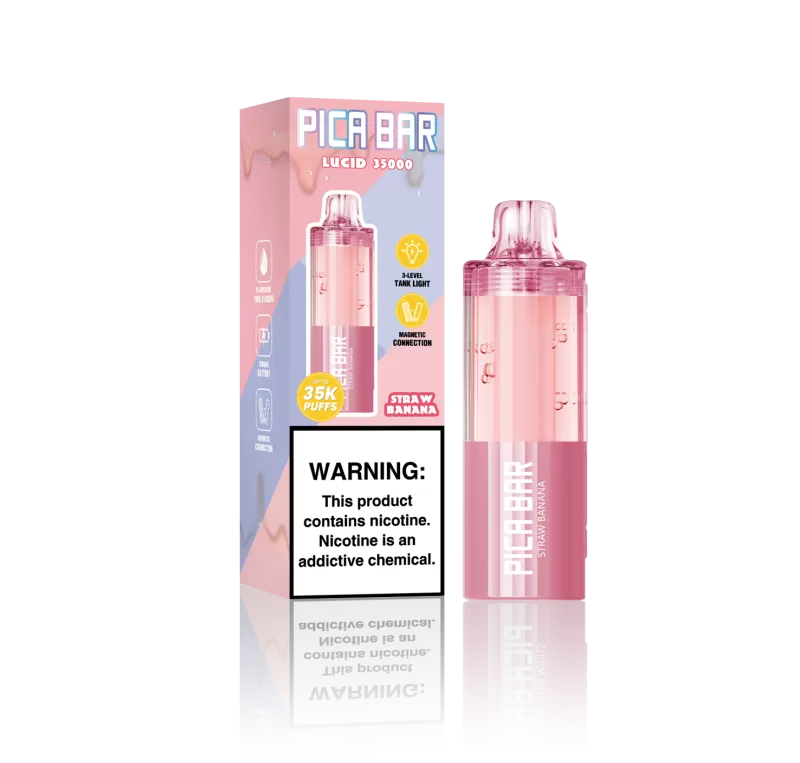 Assembled in USA | PICA BAR Lucid 35K Disposable POD - 35,000 Puffs - Blueberry Oat Donut - Image 3