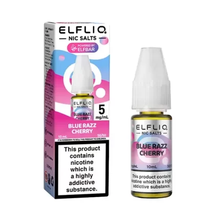 ELFBAR ELFLIQ Blue Razz Cherry Nic Salt E-Liquid - Vapestreams Co