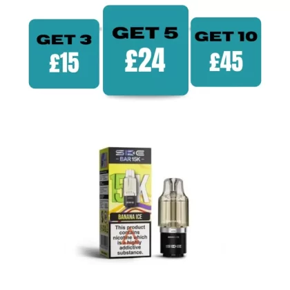 SKE Bar 15K Prefilled Pod Refills - £5.99 or 3 for £15 - Pink Lemonade