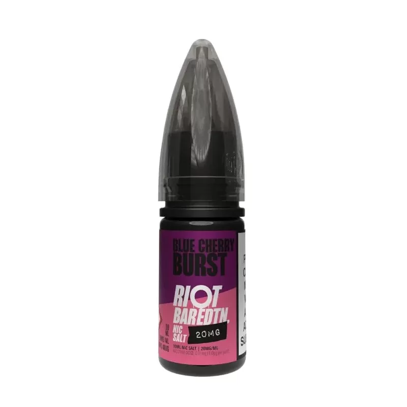 Blue Cherry Burst Nic Salt E-Liquid Bar Edition by Riot Squad (10ml) - Vape Product, Vape Product