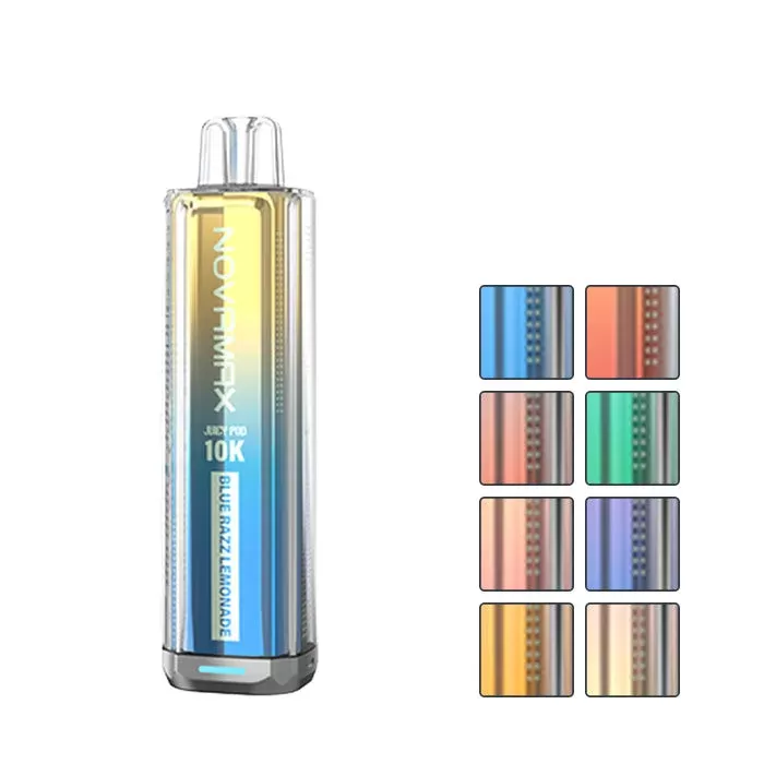 Juicy Pod Novamax 10K Prefilled Pod Kit - Blue Razz Cherry, Blue Razz GB