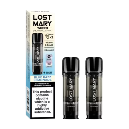 Blue Razz Lemonade Lost Mary Tappo Pods - 20mg - Vape Product (CBB78A)
