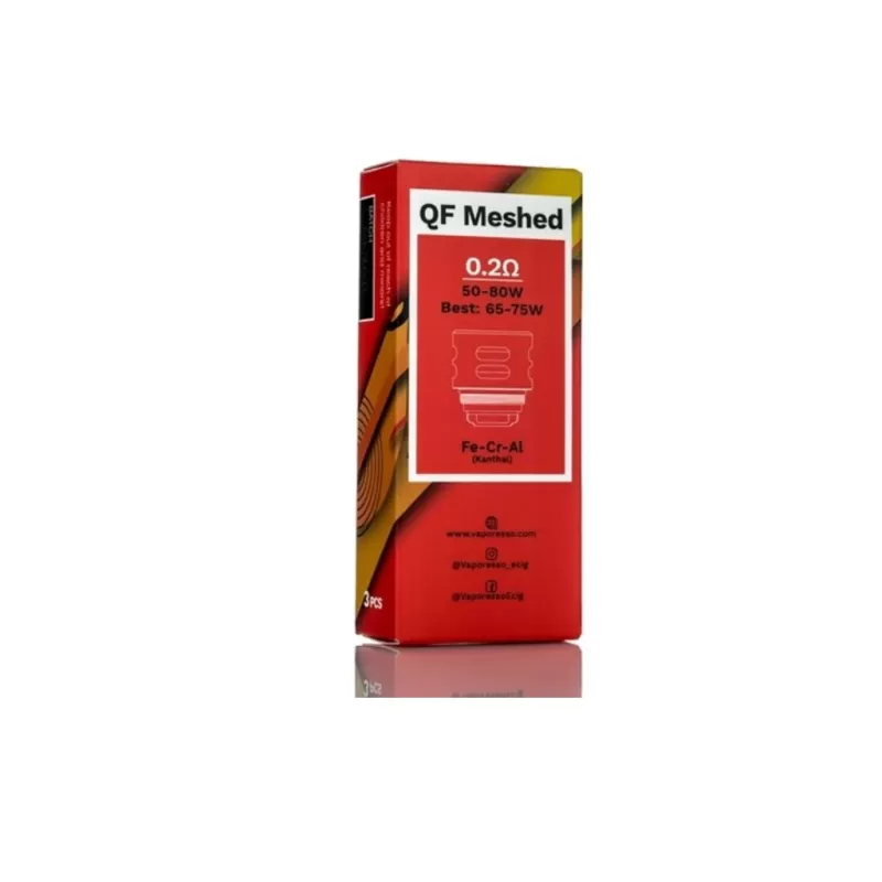 Vaporesso QF Meshed 0.2ohm Coils – Singles and Packs - Vapourdays Co