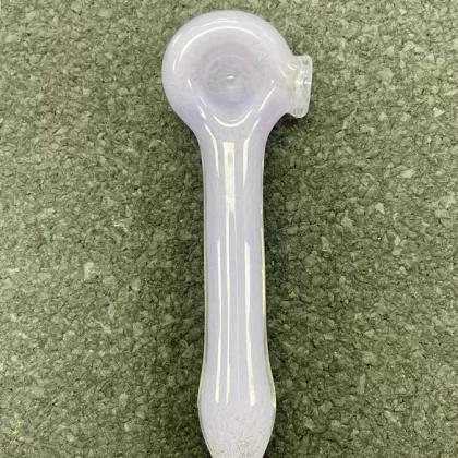 Solid Color Frit Pipe – Purple - Vape Store