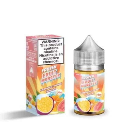Frozen Fruit Monster Salt E-Liquid – Passionfruit Orange Guava – 30ml