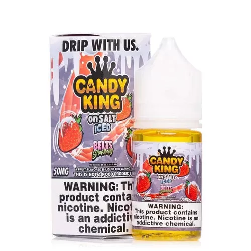 Candy King on Salt Iced Belts Strawberry eJuice - Vape Product; Vape Product, Vape Product