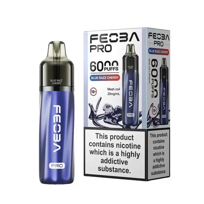 Feoba Bar Pro 6000 Prefilled Pod Kit - Blue Razz Cherry, Blue Razz Lemonade - Image 2