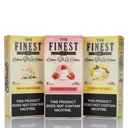 The Finest E-Liquid Creme De La Creme - No Nicotine Vape Juice - 120ml (DISCONTINUED) - Vanilla Almond Custard