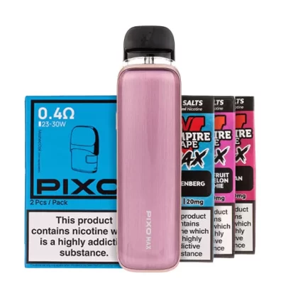 Aspire Pixo Max Pod Kit Bundle - Carbon Black / 0.4ohm
