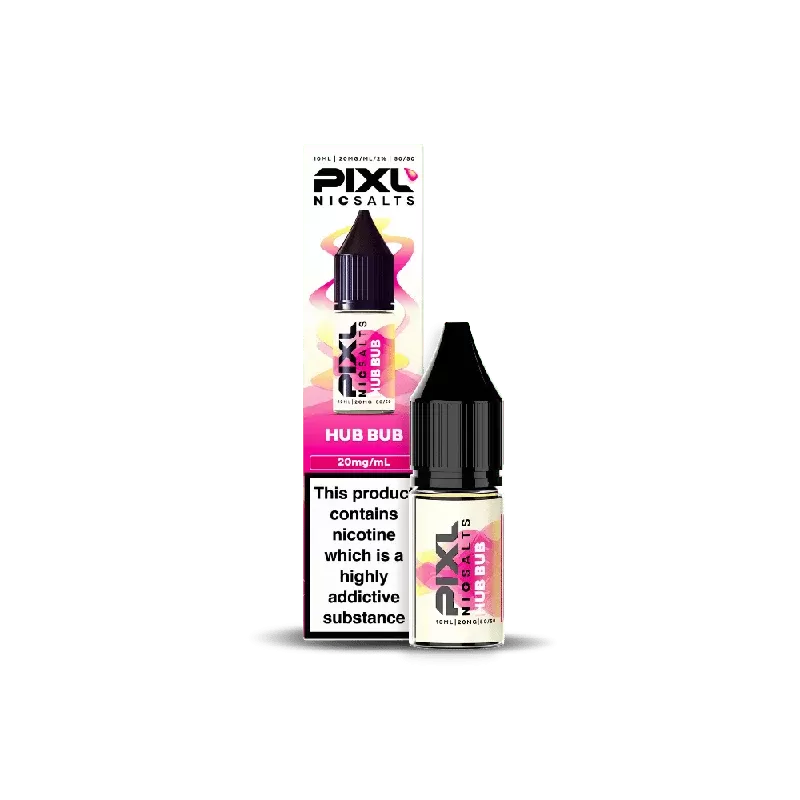 PIXL Nic Salt E-Liquid Hub Bub 10ml - Nicotine Strength#20mg>10mg (49C24D)