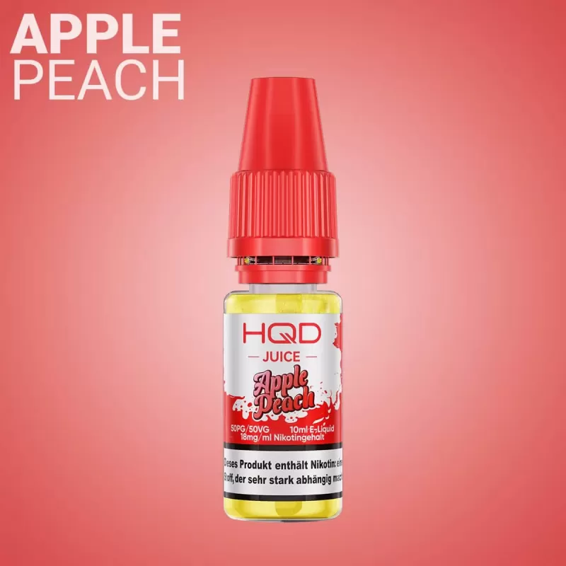 HQD Juice Liquid – Apple Peach – 18 mg/ml Nikotin - HQD Juice / Pfirsich / Apfel / 18mg/ml - Image 2