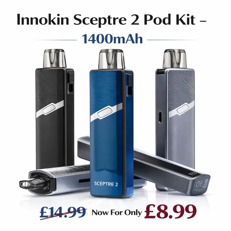 Innokin Sceptre 2 Pod Kit – 1400mAh, 2ml Refillable Pods - Vapestorm Co