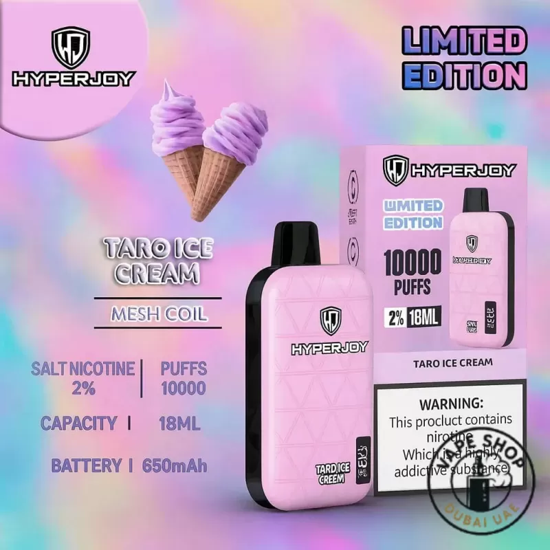 HYPERJOY Limited Edition 20MG 10000 Puffs Disposable Vape In Dubai - Arabica Coffee, Cherry Pomegranate Cranberry (2BFF0E) - Image 2