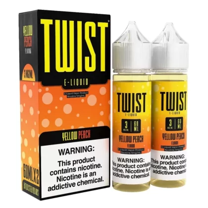 Twist e-Liquids Yellow Peach eJuice - 120mL (2x60mL); Vape Product, Vape Product; Twist eLiquids